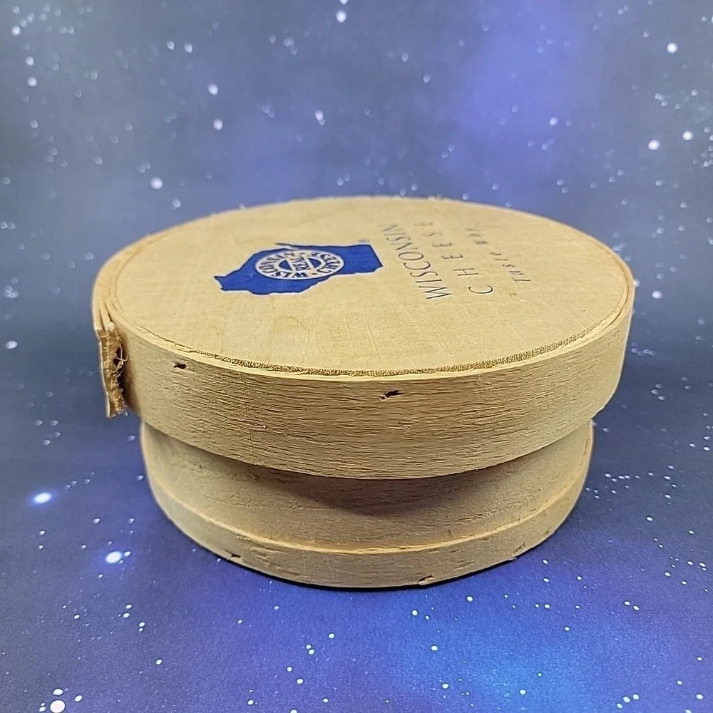 Authentic Wooden Wisconsin Cheese Box  Dufeck Made In WI USA 8